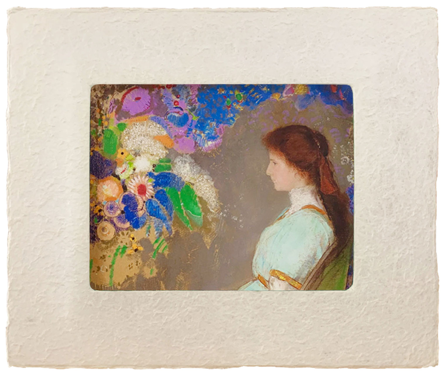 ルドン 絵画 販売 ヴィオレット・ハイマンの肖像 - 越前和紙