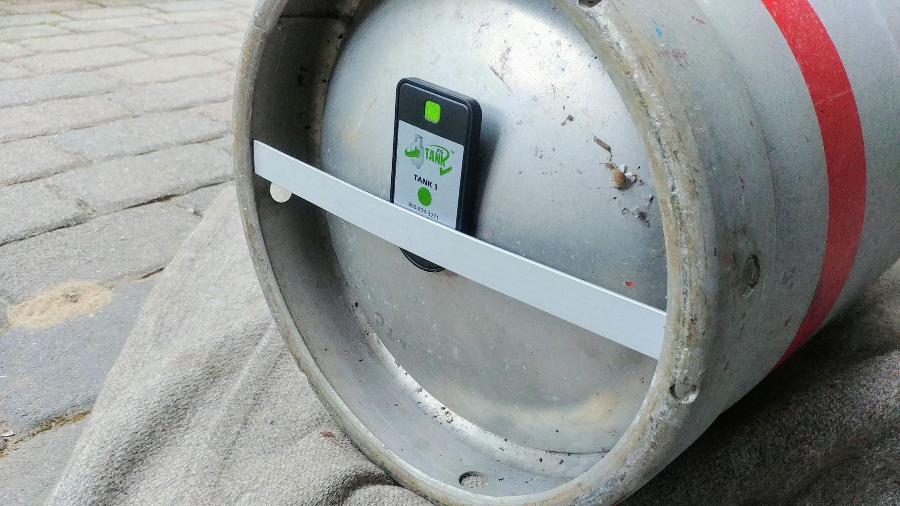 Sensor Alugas Tankflasche Inhaltsanzeige Tankanzeige - Frontgas