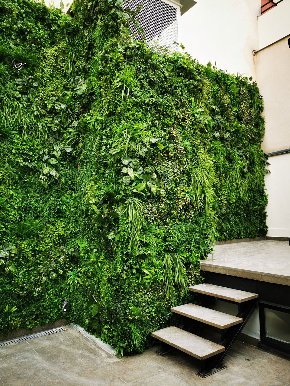 Mur floral artificiel "relief" Vegetal Indoor