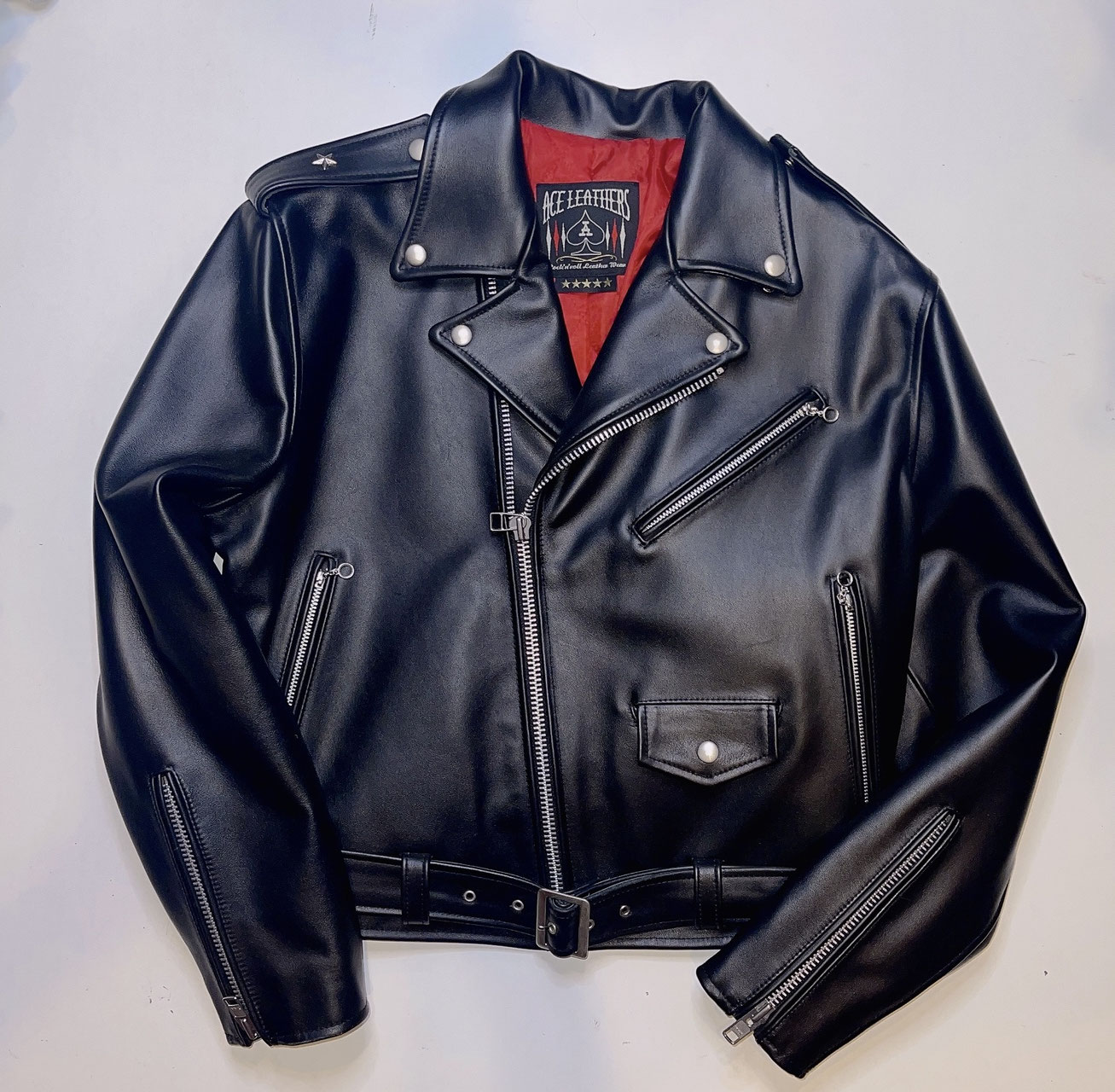 【IDEO】シングル ライダース ジャケット(オーダーメイドの一点物) DESIGNED ONE一点もの - オーダーメイド革ジャンとワールド