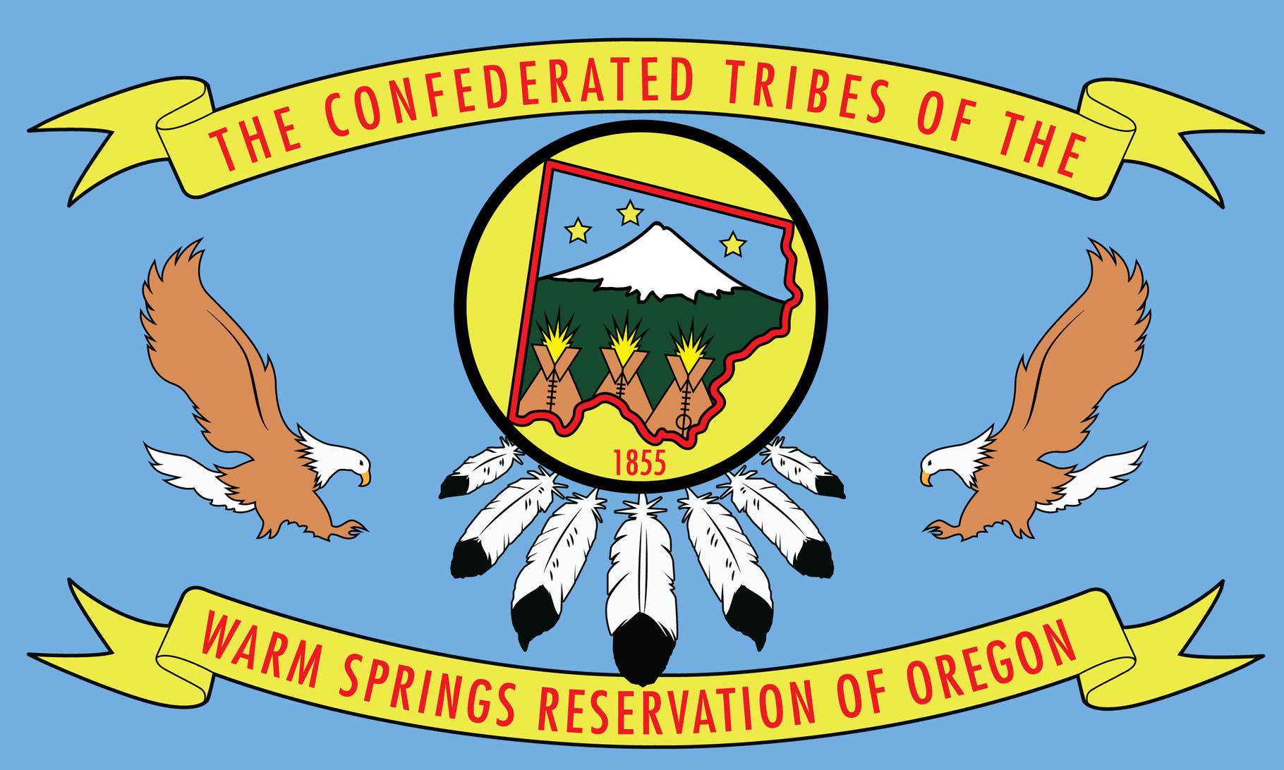 Warm Springs Tribe Flag The Largest Online Provider