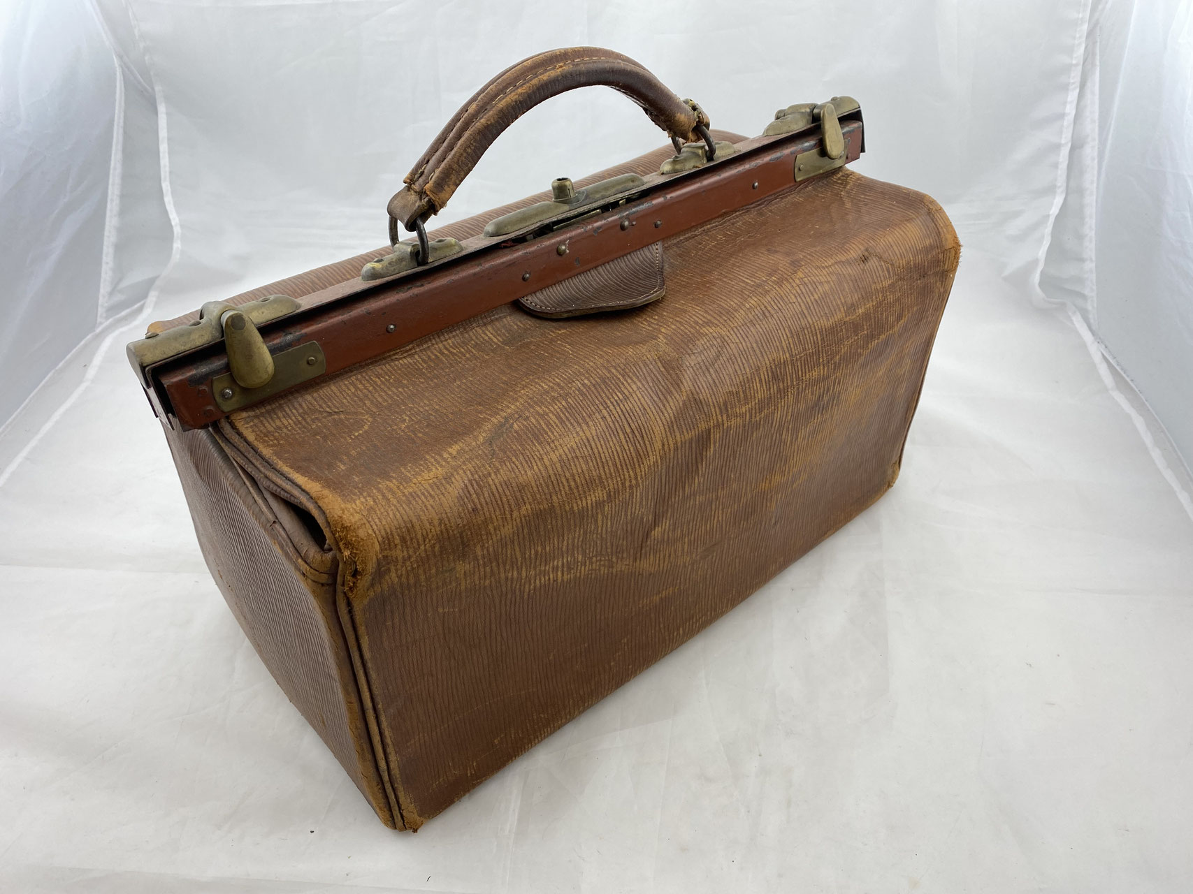 Aktentasche Arzttasche Leder 50er Jahre Arztkoffer Hebammentasche