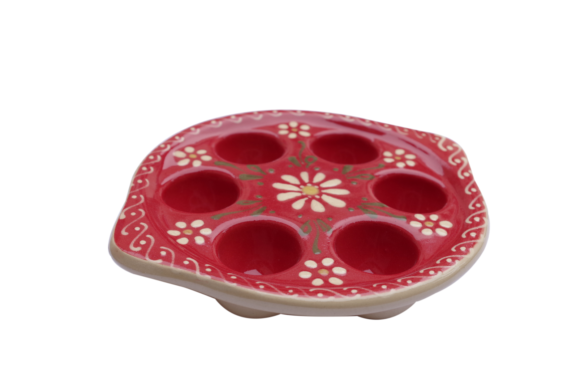 Plat à four rectangulaire décor cigogne rouge poterie siegfried Burger