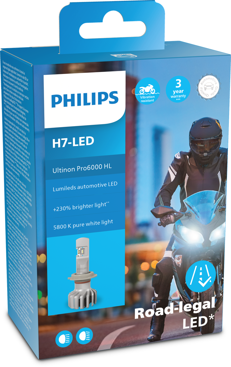 H7 LED Philips Ultinon PRO6000 mit Strassenzulassung - LED upgrade