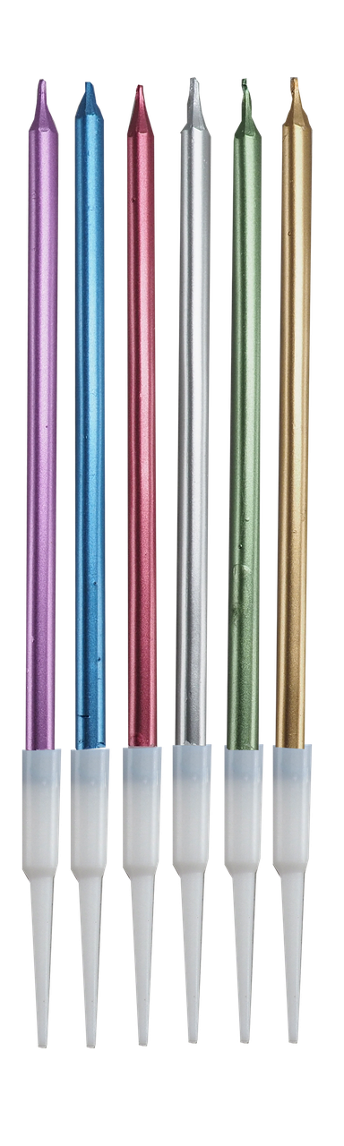専用 キャンドル6点 パーティーキャンドル メタリックカラー6色 12cm 6本入 - NIHON ROSOKU