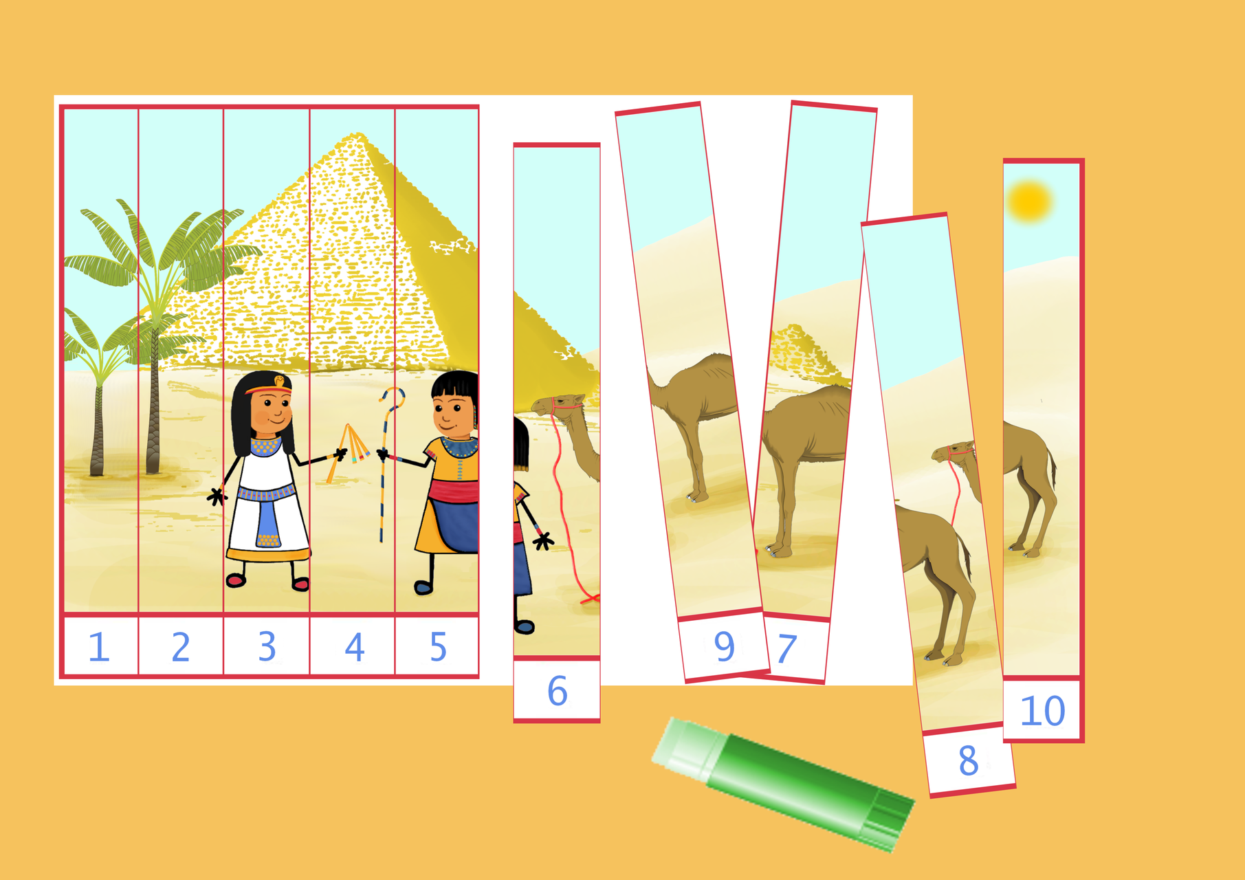 Pack d'activités Egypte Antique Mam's Elephant ! Box activités 26 ans