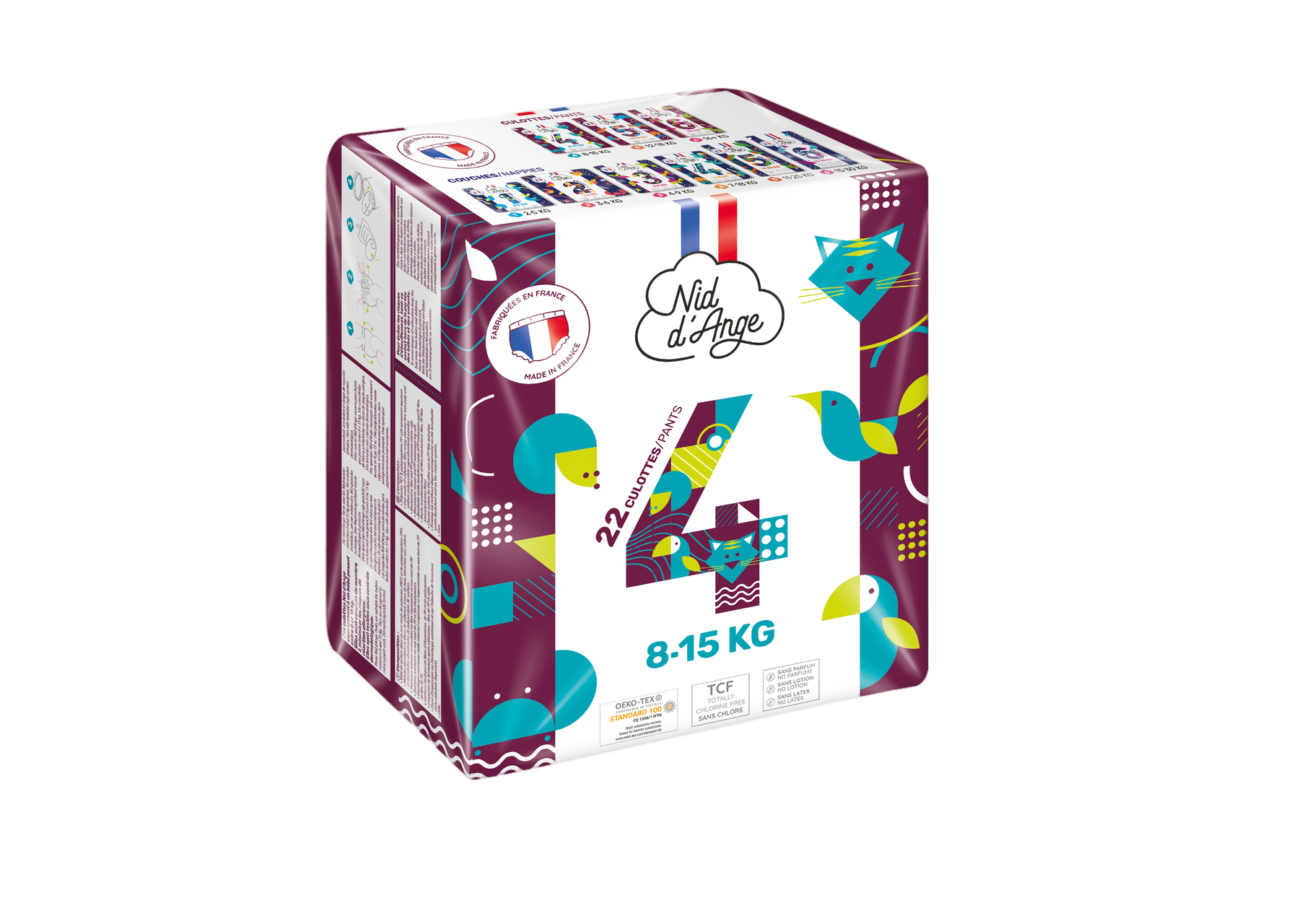 Babylino Premium Pants, Couches Culotte Taille 8 Avec Filtre ULTRA