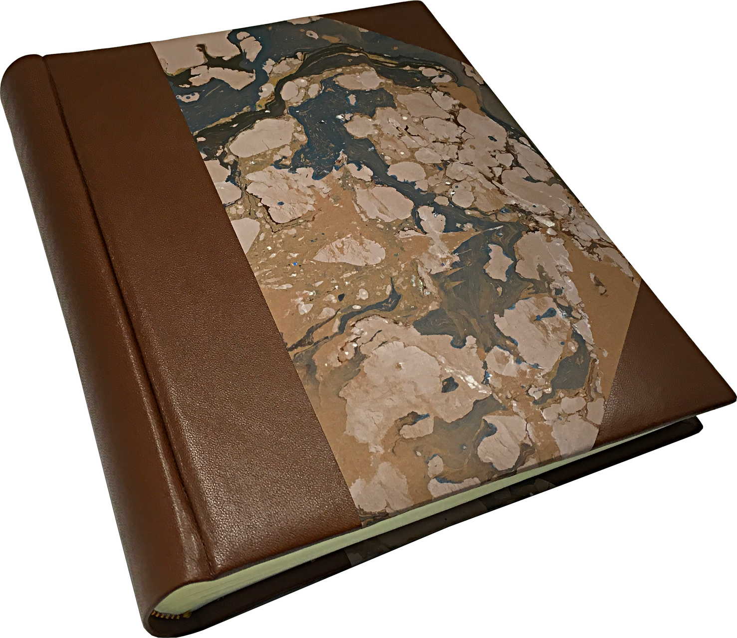 photo album with leather spine and corners conti borbone photograph album