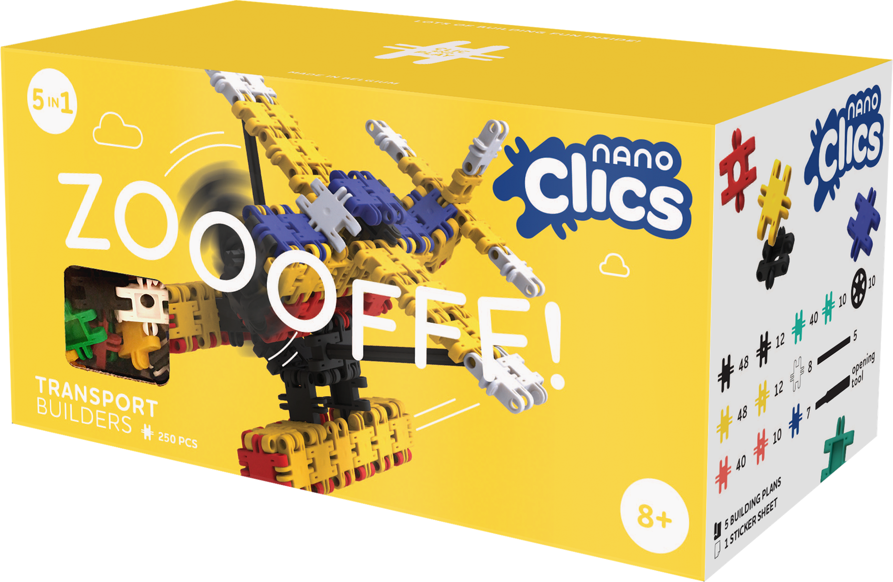 nano clics Transport 250 Teile Baukasten