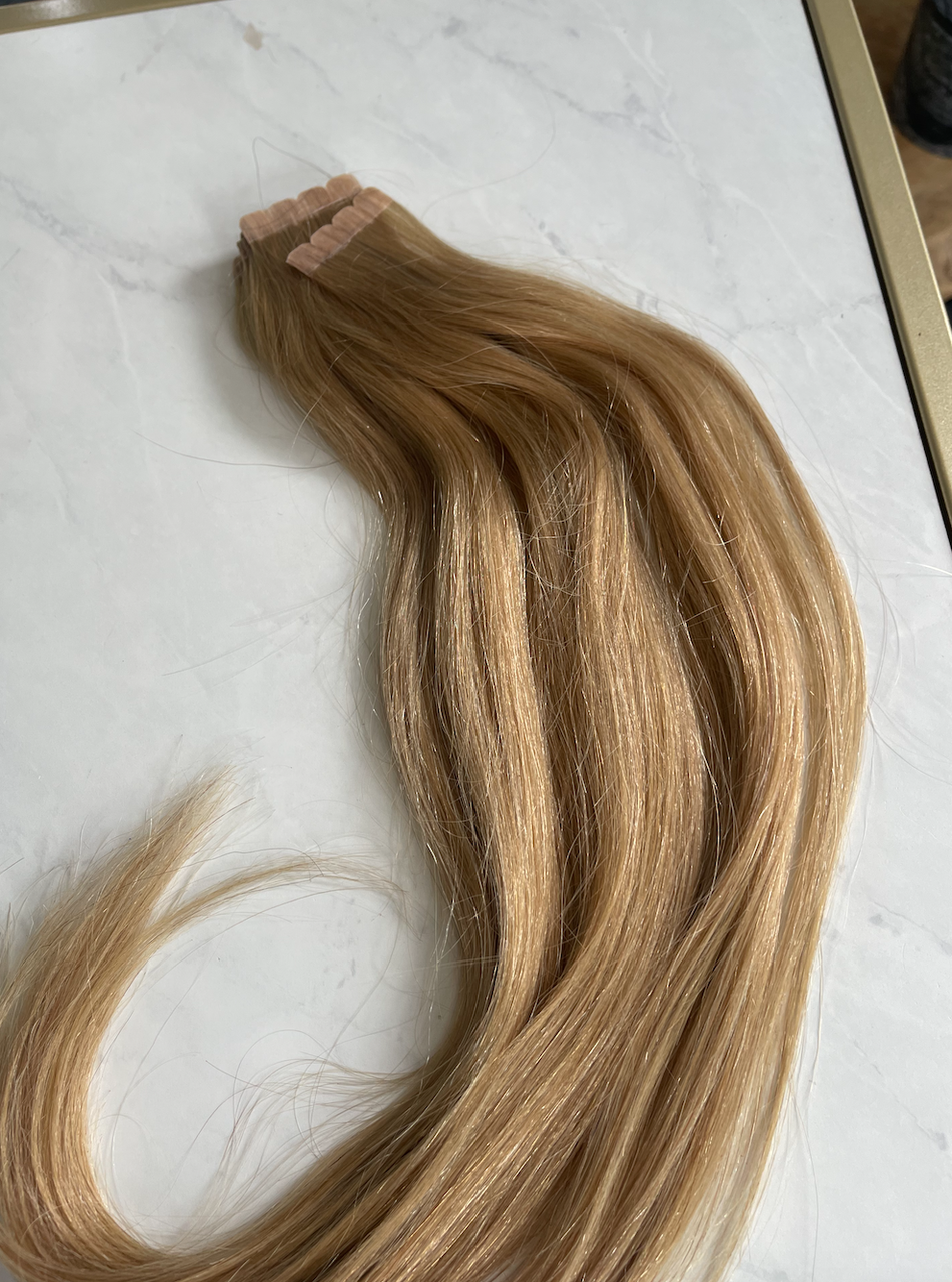 Tape In 18 Dunkelblond LGExtensions Haarverlängerung Preiswerte