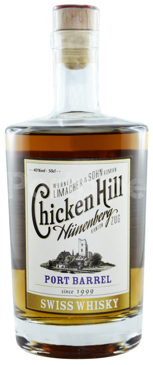 ChickenHill Port Barrel Single Malt Whisky Schweizer Spirituosen.