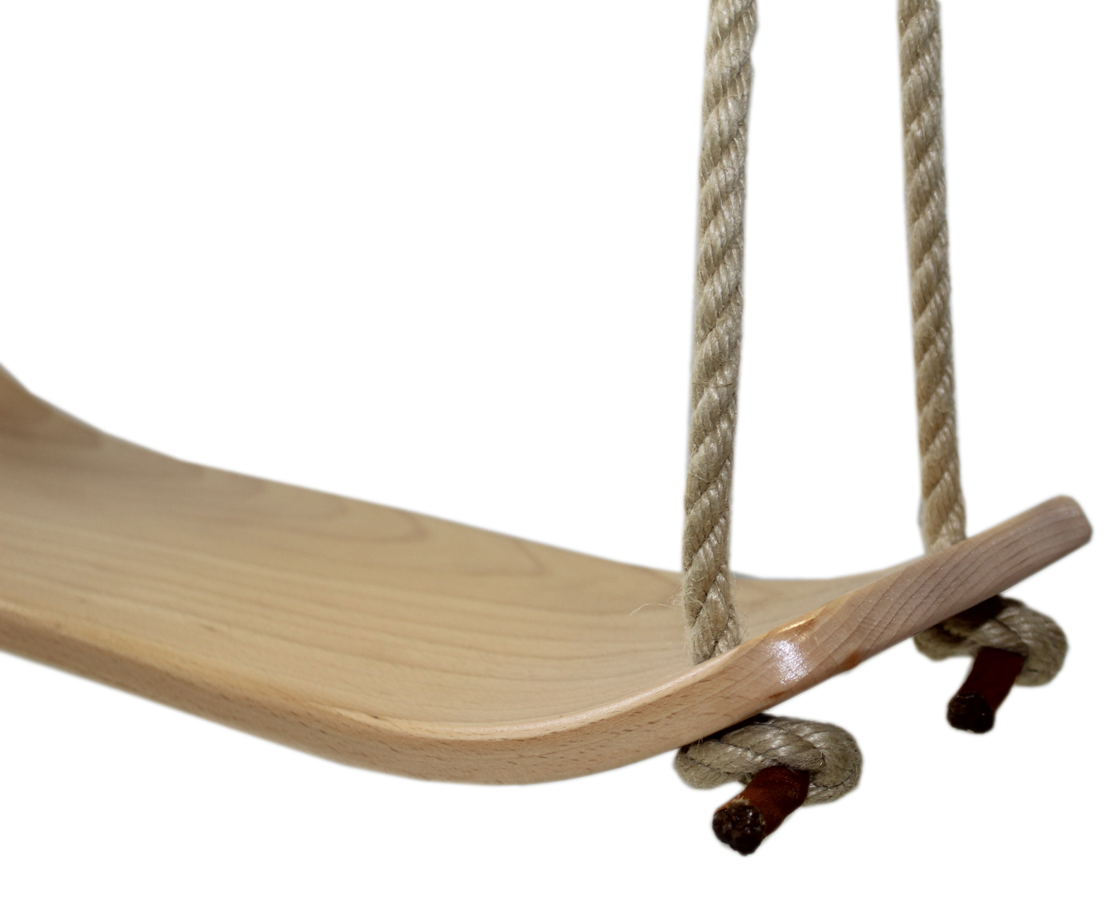 Brettschaukel aus Buchenholz, gebogen - Seilerei Voigt