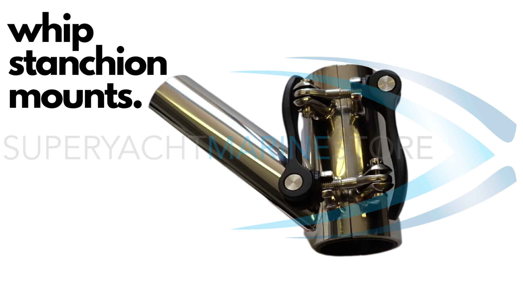 Stainless Steel Mooring Whip Stanchion Mounts - Superyacht Marine