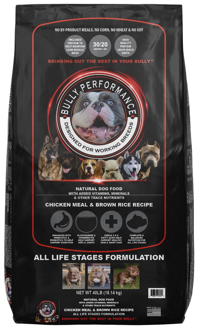 Dog food for bully breeds hot sale