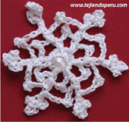 copo de nieve crochet - crochet snowflake