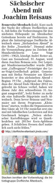 LVZ Muldentalzeitung 15.08.2013