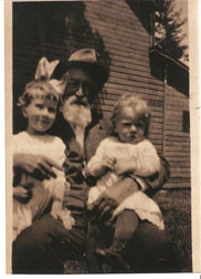 Left to right: Irma (Staffen) Meyers, Grandpa James Irwin, Eva May (Irwin) Norris. Added by: DUVCW on 30 Mar 2012 (findagrave.com)   (click to enlarge)