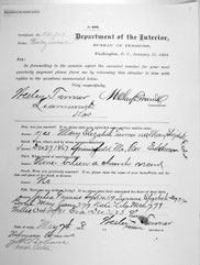 Declaration of Pension (Vansel Family Tree by sctiger92 (ancestry.com))  (click to enlarge)