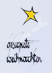 Kalligraphie-postkarte weihnachten Kristina Mohr