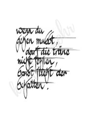 Trauerkarte Haiku Kalligraphie kristina mohr