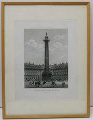 Lithographie, Colonne de la Place Vendome, Ansicht von Paris, ca. 1850,Chamouin, € 80,00