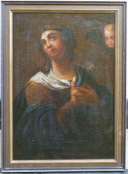 Italienische Heiligendarstellung, 17./18. Jahrhundert, Madonna, Maria, Engel , € 980,00