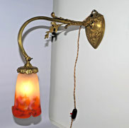 Muller Fréres Luneville France Schreibtischlampe Bronze vergoldet H. 30,0 cm, € 750,00