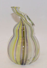 Glaskunst, 50er Jahre, Vase in Birnenform, mundgeblasen, 13,5 cm, € 70,00