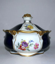 Gerold Porzellan Deckeldose Echt Kobalt Scharffeuer Goldstaffiert D. 19,0 cm, € 89,00