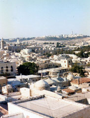 Jerusalem terrasse view . Nehama's Harp  August 1991