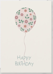 luftballon mit blumen motivationsspruch postkarte designer hamburg