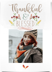 postkarte und grußkarte designer thankful und blessed