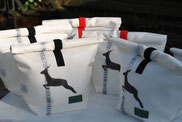 Rollbag, Hirsch, Rolltasche, Weihnachtstasche, Recyclingtasche, Airbag, Kosmetik