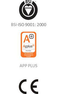 BSI-ISO 9001:2000, APPlus, CE