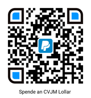 QR-Code + Link zu PayPal für Spende an CVJM Lollar e. V.