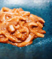 ReTable（レターブル）介護食、ミートソースパスタ、嚥下調整食、嚥下調整食学会分類コード３～４