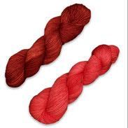 Merino 230, Merino-Seide-Mix, Merino, rot, smaragd