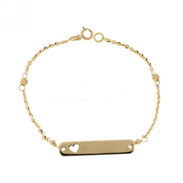 bracciale oro cuore traforato