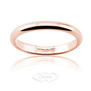 Fede Nuziale Francesina in oro rosa grammi 4 