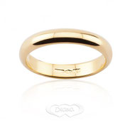 anello nuziale classico oro giallo fascia 4.5 mm