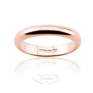 anello nuziale classico oro rosa 