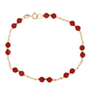 bracciale corallo oro 