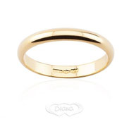 fede classica diana in oro giallo grammi 2,5 F 2,50 OG- istanti di gioia
