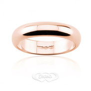 anello nuziale classico oro rosa grammi 7 fascia 4.5 mm