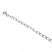 bracciale bambini in oro bianco catena
