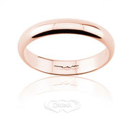 anello nuziale classico oro rosa grammi 4
