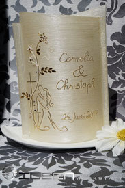 Hochzeitskerze elegant