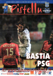 Programme  Bastia-PSG  2001-02