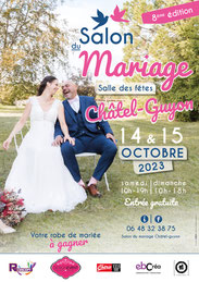 Salon du Mariage à Châtel-Guyon 14 et 15 Octobre 2023