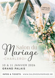 Salon du Mariage de Charleroi 10 et 11 Janvier 2026